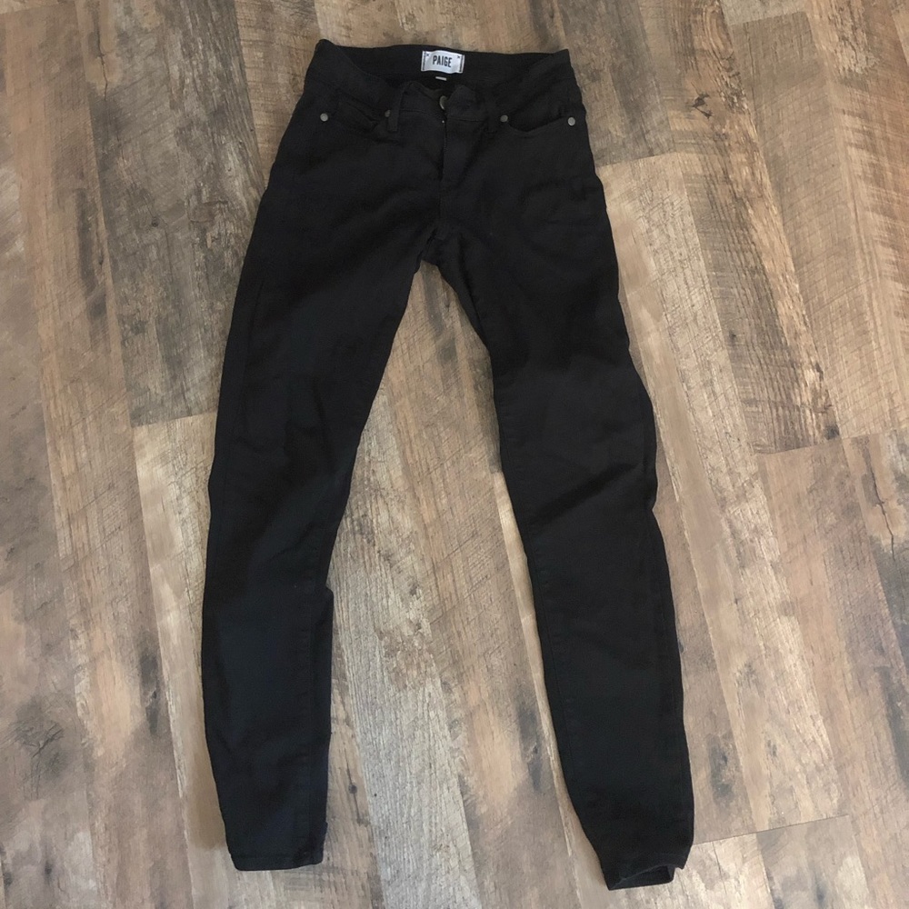 Black Ultra Skinny Paige Jeans
